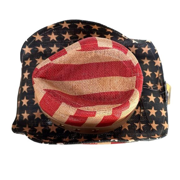 Goldcoast Sunwear Old Glory Patriotic Cowboy Hat Provides UV Protection One Size - Picture 3 of 4